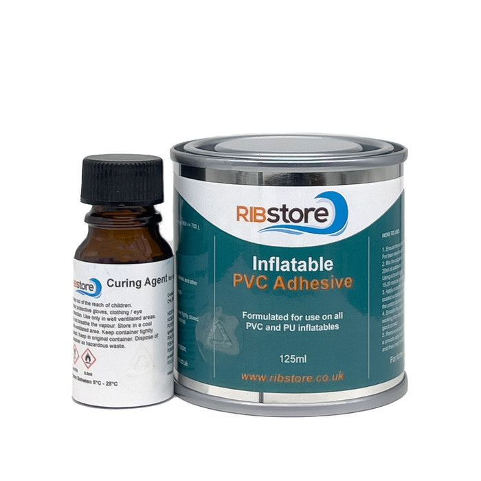 PVC Inflatable Boat and RIB Repair 2-Part Adhesive Glue by RIBstore - 125ml, 250ml, 1 litre or 4.5 litre